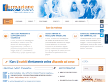 Tablet Screenshot of formazionepadova.com